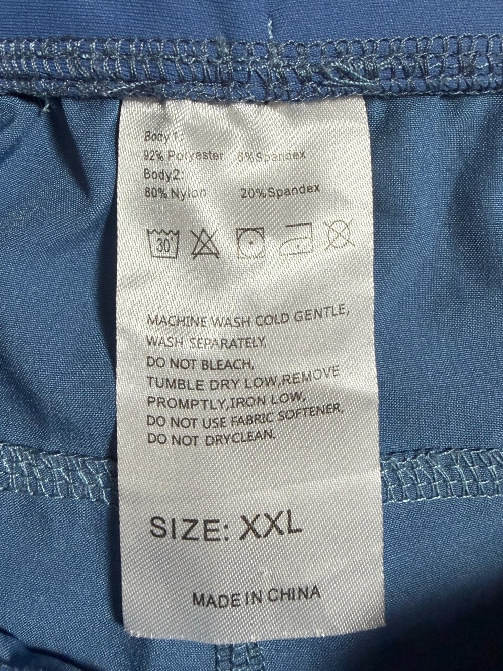 Men's Blue Athletic Shorts - Picture 2 of 8